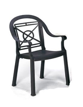 Show details for Grosfillex Victoria Classic Stacking Armchair Picture of Grosfillex Victoria Classic Stacking Armchair