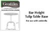 Picture of Grosfillex Bar Height Tulip Table Base