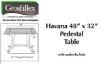 Picture of Grosfillex HAVANA 48" x 32" Pedestal Table