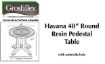 Picture of Grosfillex HAVANA 48" Round Pedestal Table