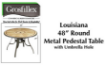 Picture of Grosfillex LOUISIANA 48" Round Pedestal Table