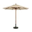 Picture of Grosfillex 9' Wooden Market Umbrella w/ 11/2" pole