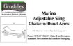 Picture of Grosfillex MARINA Sling Chaise Without Arms Shipped in Packs of 2