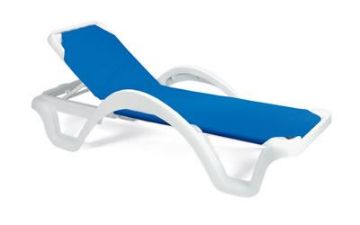 Show details for Grosfillex CATALINA Adjustable Sling Chaise Shipped in Packs of 14 Picture of Grosfillex CATALINA Adjustable Sling Chaise Shipped in Packs of 14