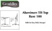 Picture of Grosfillex Aluminum Tilt Top Folding Base 100