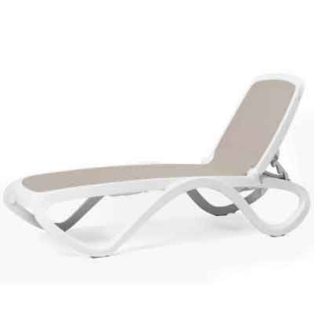 Picture of 12 Pack Nardi Omega Chaise Lounge -TORTORA / WHITE