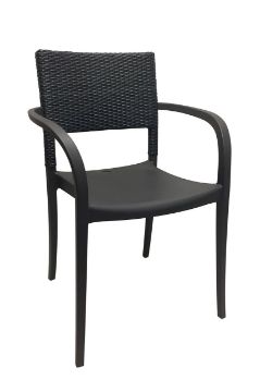 Show details for Grosfillex Java Wicker Armchair Picture of Grosfillex Java Wicker Armchair