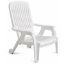 Picture of Bahia Stacking Deck Chair White 10 pack