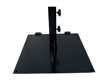 Show details for Flat 24" Square Umbrella Base Black Picture of Flat 24" Square Umbrella Base Black