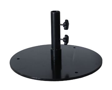 Show details for Flat 20" Round Umbrella Base Black Picture of Flat 20" Round Umbrella Base Black