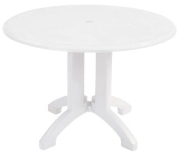 Show details for Atlanta 42" Round Table White Picture of Atlanta 42" Round Table White