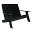 Show details for Barcelona Double Wide Modern Adirondack Chair Picture of Barcelona Double Wide Modern Adirondack Chair