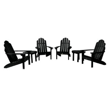 Show details for 4 Classic Westport Adirondack Chairs with 2 Side Tables Picture of 4 Classic Westport Adirondack Chairs with 2 Side Tables