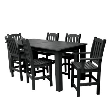 Show details for Lehigh 7pc Rectangular Outdoor Dining Set 42in x 84in - Counter Height Picture of Lehigh 7pc Rectangular Outdoor Dining Set 42in x 84in - Counter Height