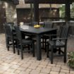 Picture of Lehigh 7pc Rectangular Outdoor Dining Set 42in x 84in - Counter Height