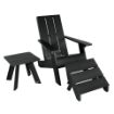 Picture of Barcelona Modern Adirondack Chair, Ottoman, and Side Table