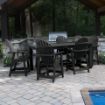 Picture of Hamilton 7pc Rectangular Outdoor Dining Set 42in x 84in - Counter Height