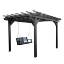Picture of Bodhi 10’ x 10’ DIY Pergola with 4’ Lehigh Porch Swing