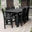 Picture of Lehigh 7pc Rectangular Outdoor Dining Set 42in x 72in - Counter Height