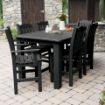 Picture of Lehigh 7pc Rectangular Outdoor Dining Set 42in x 72in - Counter Height