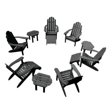 Show details for Classic Westport Adirondack Fireside Set Picture of Classic Westport Adirondack Fireside Set