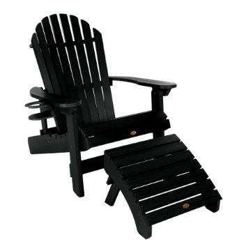 Show details for King Hamilton Folding & Reclining Adirondack Chair, Ottoman & Cup Holder Picture of King Hamilton Folding & Reclining Adirondack Chair, Ottoman & Cup Holder