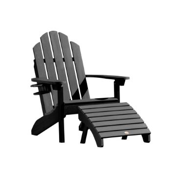 Show details for Classic Westport Adirondack Chair with Cup Holder & Folding Adirondack Ottoman Picture of Classic Westport Adirondack Chair with Cup Holder & Folding Adirondack Ottoman