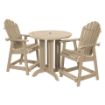 Picture of Commercial Grade 3 Pc Muskoka Adirondack Bistro Dining Set in Counter Height with 36” Table