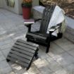 Picture of Hamilton Folding &amp; Reclining Adirondack Chair with Folding Adirondack Ottoman