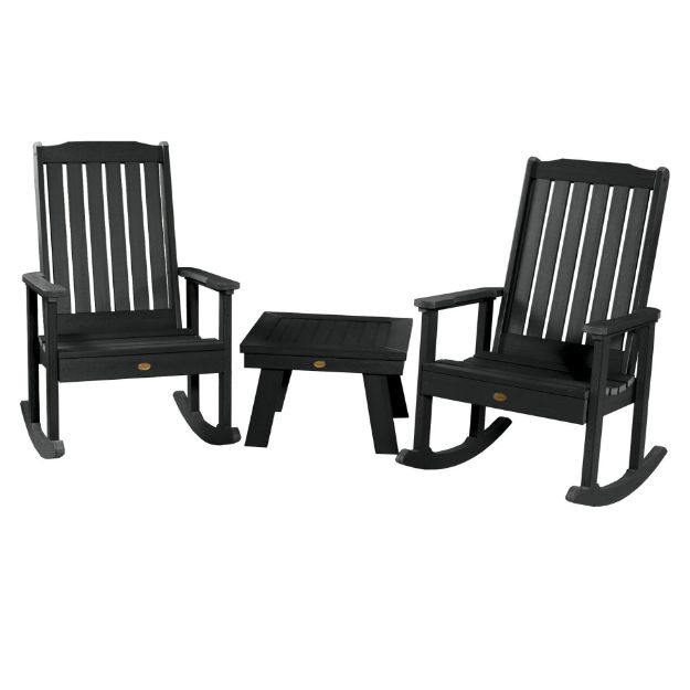 Picture of 2 Lehigh Rocking Chairs with Adirondack Side Table