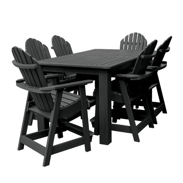 Picture of Hamilton 7pc Rectangular Outdoor Dining Set 42in x 72in - Counter Height