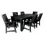 Picture of Weatherly 7pc Rectangular Outdoor Dining Set 42in x 84in - Dining Height