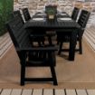 Picture of Weatherly 7pc Rectangular Outdoor Dining Set 42in x 84in - Dining Height