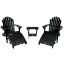 Picture of 2 Hamilton Folding &amp; Reclining Adirondack Chairs, 2 Ottomans &amp; 1 Folding Side Table
