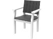 seaside casual mad weave arm chair