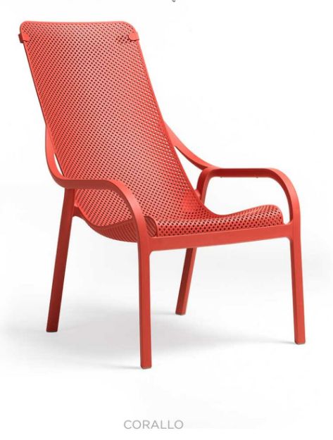 NARDI NET LOUNGE CHAIR RED