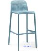 Nardi Lido Fiberglass Resin Stackable Outdoor Patio Bar Stool x 4