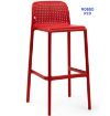 Picture of Nardi Lido Fiberglass Resin Caffe Stackable Outdoor Patio Bar Stool x 4