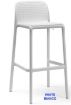 Picture of Nardi Lido Fiberglass Resin Caffe Stackable Outdoor Patio Bar Stool x 4