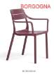 NARDI CASSIA DINING ARM CHAIR BORGOGNA