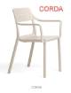 NARDI CASSIA DINING ARM CHAIR CORDA