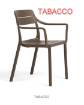 NARDI CASSIA DINING ARM CHAIR TABACCO